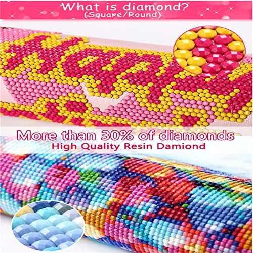 Pintura de diamante 5D DIY por kits de números para adultos, kits de pintura de diamante de diamante grandes