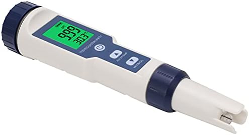 Zyyini EZ -9909SP 5 em 1 Teste de qualidade da água Pen para pH, CE, TDS, salinidade e temperatura IP