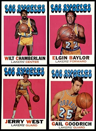 1971-72 TOPPS LOS ANGELES LAKERS EQUIPETO DE LOS ANGELES LAKERS EX/MT LAKERS