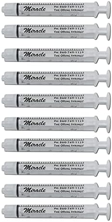 Milagre, seringa de oring oring- 3 ml de seringa de trava Luer contém 10 seringas estéreis embrulhadas individualmente para animais de alimentação manual, administrando suplementos, medindo líquidos e mais