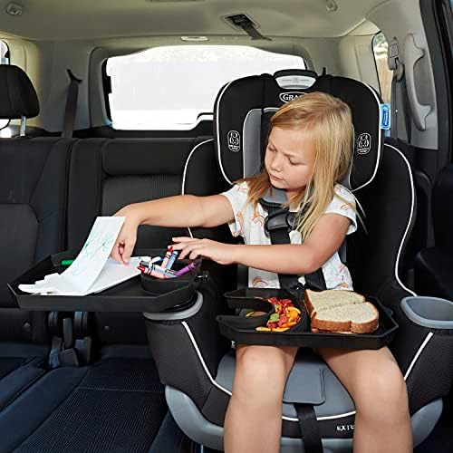 Bandeja de assento de carro integral - bandeja de assento de carro infantil com base expansível para travar