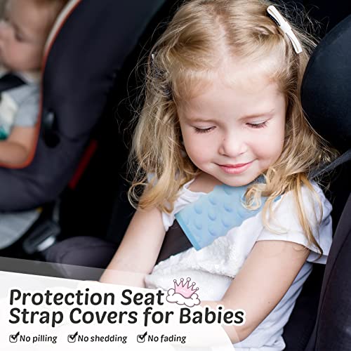 6 peças Tampas de alça de assento de carro para bebês tiras de assento de carro macias ombro