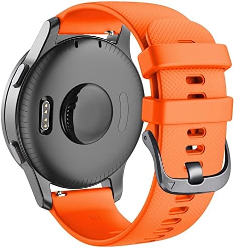 GXFCUK 22mm Sport Silicone Watch Band Strap for Garmin Active/ Venu 2/ Vivoactive 4/ Forerunner 745 Pulseira