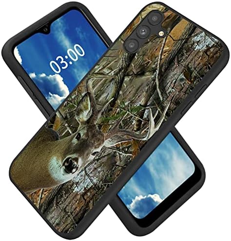 BFSEROBJ Galaxy A14 5G Case para Samsung A14 5G Case com camuflagem Projeto de padrões de veados florestal