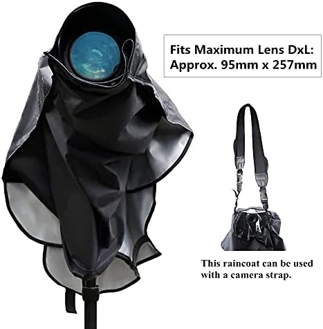 Profissional DSLR Câmera Capas de chuva equipamento de capa de chuva Proteção de prova de poeira de manga extra