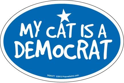Ímãs de gatos e cães Prismatix Decal, meu cachorro é republicano