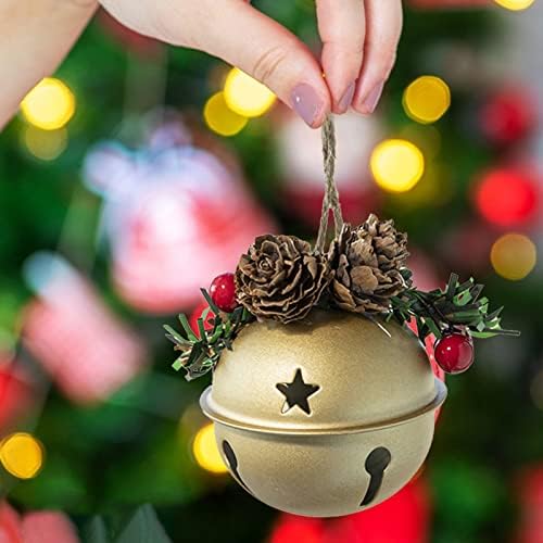 Mini decorações de guirlanda decoração de árvore de Natal Creative Gold Gold Metal Metal Pingente Decoração de