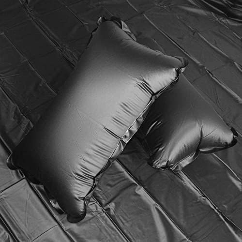 Lençóis de cama impermeáveis ​​com travesseiro inflável, folhas planas de protetor de colchão para spa de massagem