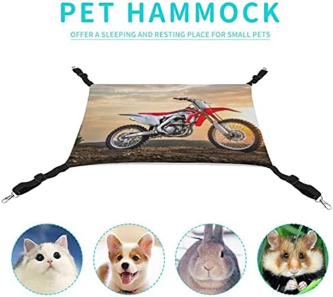 CAT Hammock Moto Racing Cat Bed Cage Janela Holding Salping Space Salvando para pequenos animais de estimação 16,9 x13