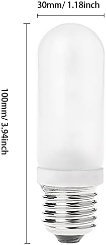 250W Lâmpada de modelagem fosca E26 Bulbo de halogênio T30/JDD Tipo Mini forma de forma Luz para estúdio de fotografia de iluminação de iluminação fotográfica 3000K Warm White AC110-130V Milky Cover Pack de 4
