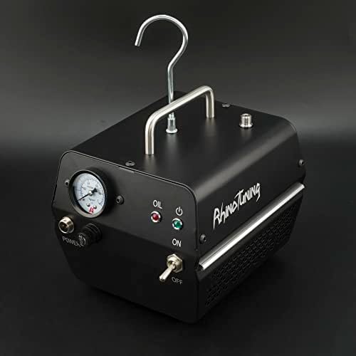 RtrhinoTuning Automotive Smoke Machine Detector de vazamento embutido com bitola de pressão e baixa