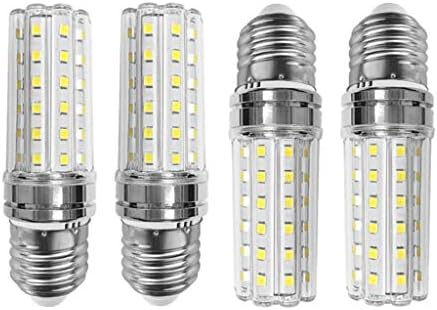 E27 Bulbos LED de milho 12W lâmpada de candelabra LED 100W Equivalente, lâmpadas de vela LED 12W, base de soquete médio e26/e27, sem minúmida, a luz do dia 6000k, 4 pacote de 4
