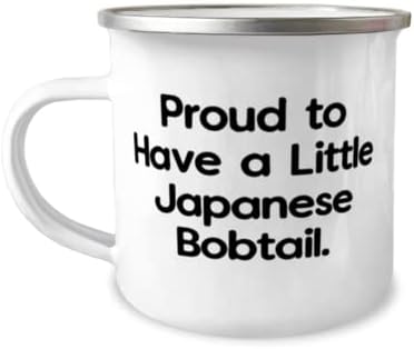 Jogue presente de gato japonês Bobtail, orgulhoso de ter um pouco de rabo japonês, piada de 12 onças caneca para amigos de amigos, brinquedos de gato, catnip, postagem de arranhões, cama de gato, árvore de gato