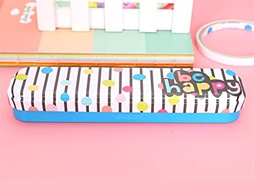 N/Uma caixa de papelaria de metal simples de metal, case de lápis fofa de casos de lápis para crianças para garoto capa de capa de cor de cor de armazenamento de cor de caneta bolsa de caneta