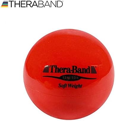 Theraband Peso macio, 4,5 de diâmetro de diâmetro em forma de bola em forma de bola de peso isotônico para treinamento de força e exercícios de reabilitação