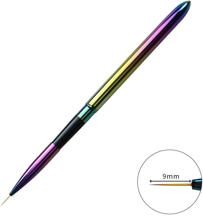 Yfwjd 5 estilo prego de arte pincel de metal pintando linhas de flores desenho de desenho de caneta de caneta