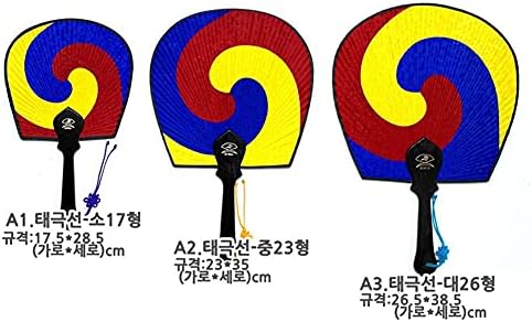 Parkssisisangbang Taegeuk Linha Taegeuk Round Silk Hand Fan Small 1+1pcs com Norigae 11 Presente