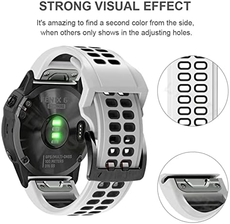 Adaara Smart Watch Band Straps para Garmin Fenix ​​7x, Fenix ​​6x, 3HR, Fenix ​​5x, Descent Mk2, Enduro,