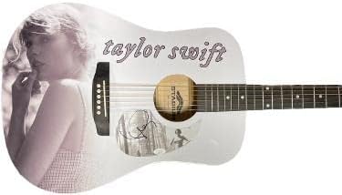 Taylor Swift assinado Folklore Gráfico Folclore Tamanho completo 41 Guitarra acústica de madeira do