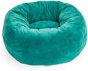 Everyyay Snooze Fest Forest Green Ortopedic Snuggler Cat Bed, 18 L x 17 W x 9 H