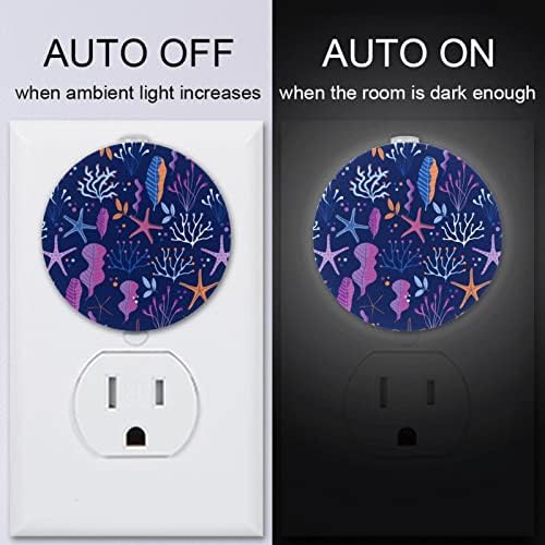 2 Pacote de plug-in Nightlight LED Night Light com Dusk-to-Dawn para o quarto de crianças, viveiro, cozinha, corredor