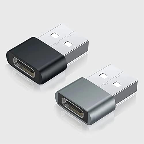 Usb-C fêmea para USB Adaptador rápido compatível com o seu LG vs996 para dispositivos de carregador, sincronização,