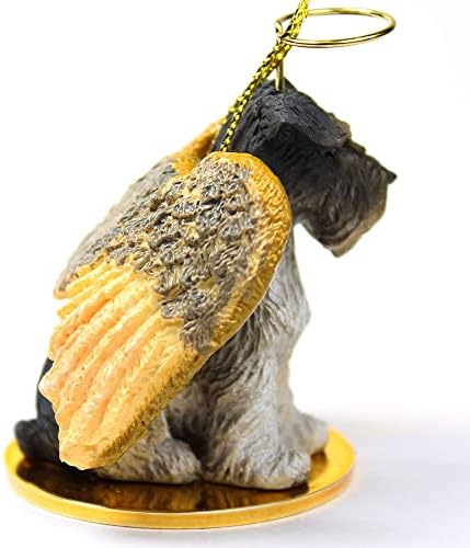 Conceitos de conversa Schnauzer Angel Dog Ornament - Uncropped - Gray