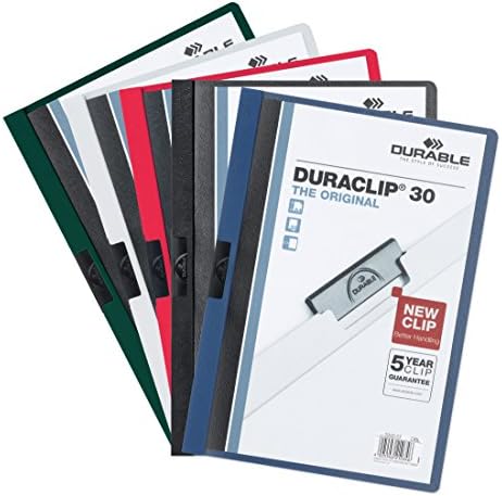 Duraclip durável 2227-07 Arquivo de clipe para 1-30 folhas A4-azul escuro