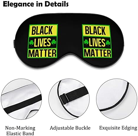 Black Lives Matter Máscara Olhe Máscara de Luz Bloqueando Máscara de Sono com Correia Ajustável Para Viagem para
