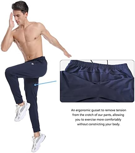 Komprexx Men's Athletic Sweats: Ideal para exercícios de academia e desgaste casual com design de