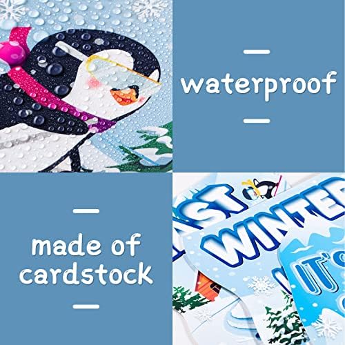 39 peças Winter Wonderland Mini Bulletin Board Decor Decor Definir papel de neve corta os recortes
