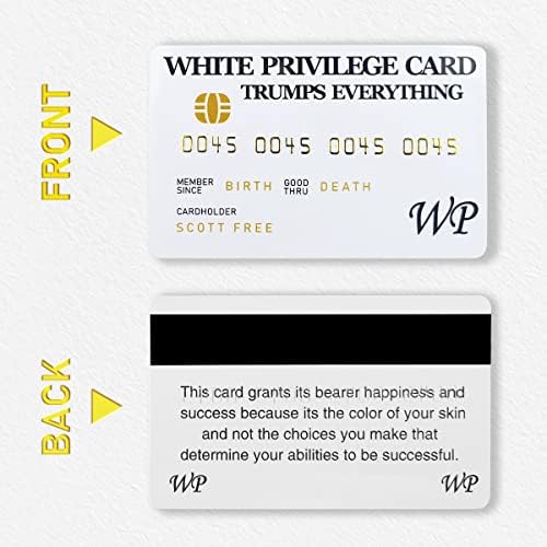 10pcs White Privilege Cards supera tudo piada Cartão engraçado Cartões inspiradores