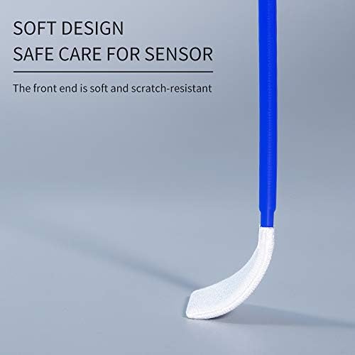 K&F Concept 16 Pacote de pacote APS-C Limpeza de swabs com luvas, swabs de limpeza de sensores de 16 mm para sensores de câmera digital DSLR APS-C