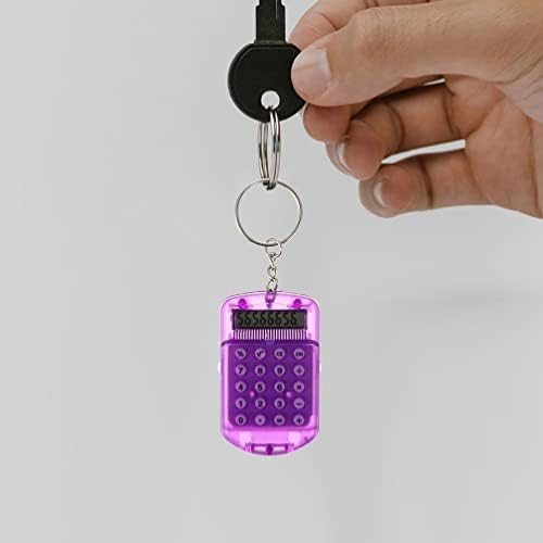 Toyandona Womens Keychain 4pcs calculadora de bolso Chave de calculações de chaves de chave de chave Digits