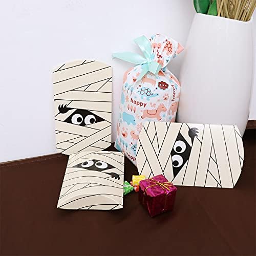 Aboofan 10 PCs Halloween travesseiro Caixas de doces de mamãe caixas de doces em forma de papel