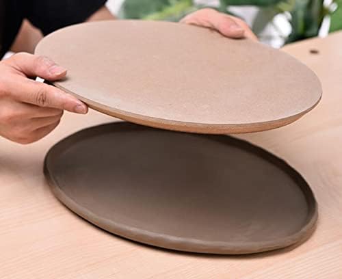 Cerâmica Welliest - molde de cerâmica para argila - molde de placa de prato de fabricação de mão - Molde de pressão - pressione molde - oval 40cm/16 polegadas