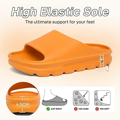 Buwtday Cloud Slides para mulheres e homens travesseiros sandálias de slide não deslizam slides de conforto de conforto para secagem rápida para sapatos de plataforma externa interna