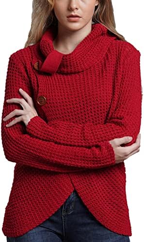 Suéter de moda feminina malha de pescoço alto de manga comprida tamanho grande suéter solto suéteres vistosos inverno 2022