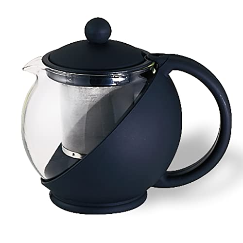 Idéias de serviço TB600CC Classic Tea Ball, 600 ml, 20 oz, vidro, preto