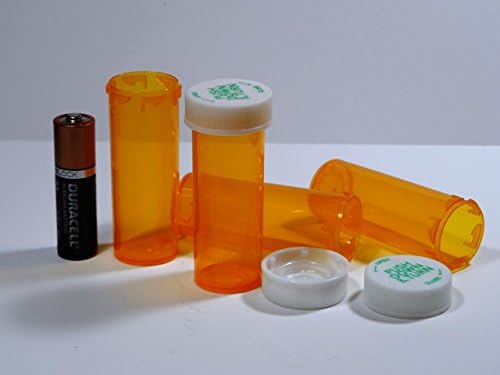 Frascos de prescrição plástica/garrafas 25 pacote com tampas menores 6 dram size size-new