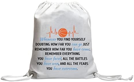 ZJXHPO Jogador de basquete Gift Basketball Mãe Inspirational Gift Basketball Treinador motivacional Bolsa de