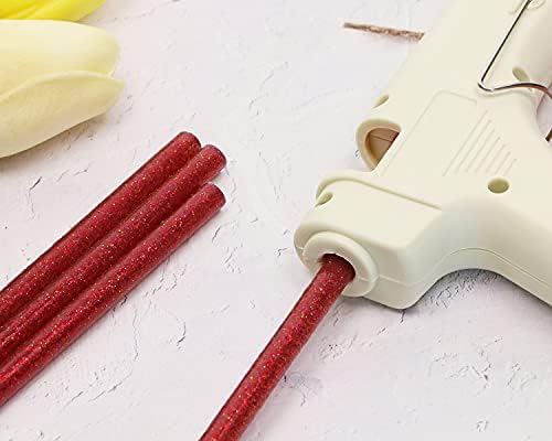 Mini Hot Glue Gun Sticks Penta Angel 10pcs colorido Hot Melt Melt Adesive Glue Stick Strips para projetos domésticos para escritórios da Escola Art Craft e Reparação de vedação, 7x100 mm