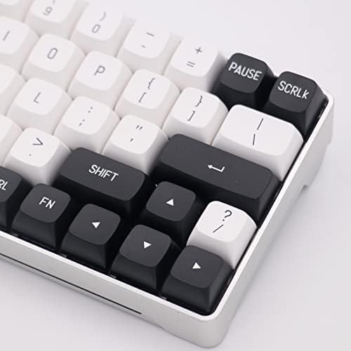 Tema branco preto keycap csA perfil 150Keys duplo tiro PBT PBT Keycap para teclado mecânico USB com fio