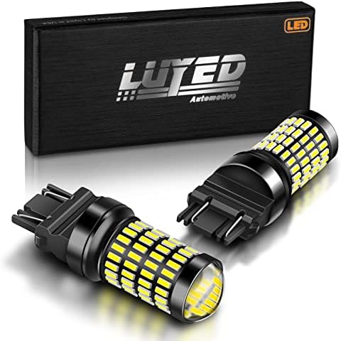 Luyed 2 x 1700 lumens extremamente brilhante 3157 4014 102-EX Chipsets 3056 3156 3057 3157 lâmpadas LED com projetor para luzes reversas de backup, xenon branco