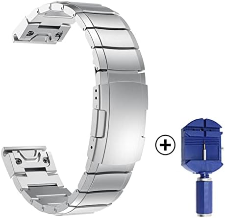 MOPZ FIT Quick Fit Stainless Watch Band 22 26mm para Garmin Fenix ​​5 5x 6 6xPro 3HR/Solar/Enduro/Descent
