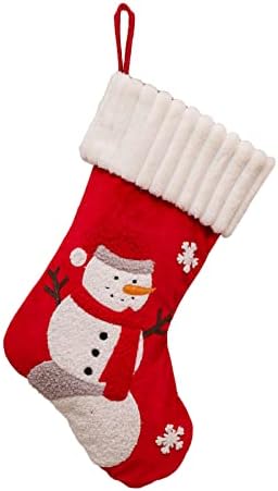 3d Crystal Heart Ornament Soas de Natal Pano Saco de meias de Natal e meias penduradas de Natal para decoração