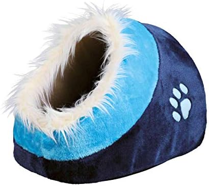 Trixie Minou Cuddly Cat / Dog Cave, 35 × 26 × 41 cm, azul escuro / azul