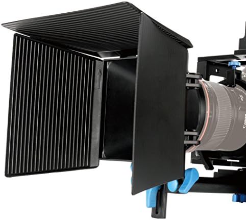 SUNSMART 15mm Rod DSLR Sistema de suporte Matte Box Lens Hood para câmeras de vídeo e DSLR