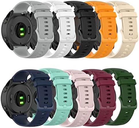 Ghfhsg 20 22mm de liberação rápida de silicone band strap for Garmin Forerunner 745 Smart Watch Wrist Band Strap