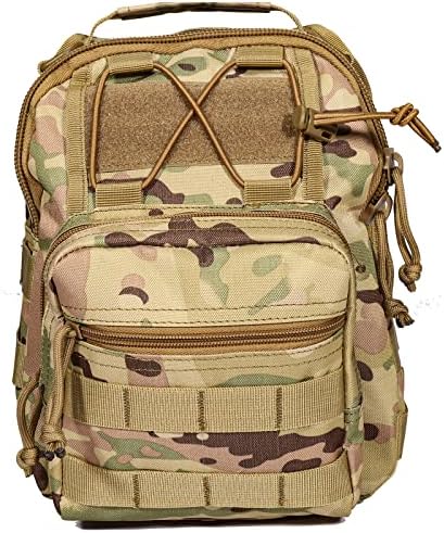 YAUDA TATICAL EDC Backpack Military Sling Backpack Saco de ombro para viajar, ao ar livre, caminhada,